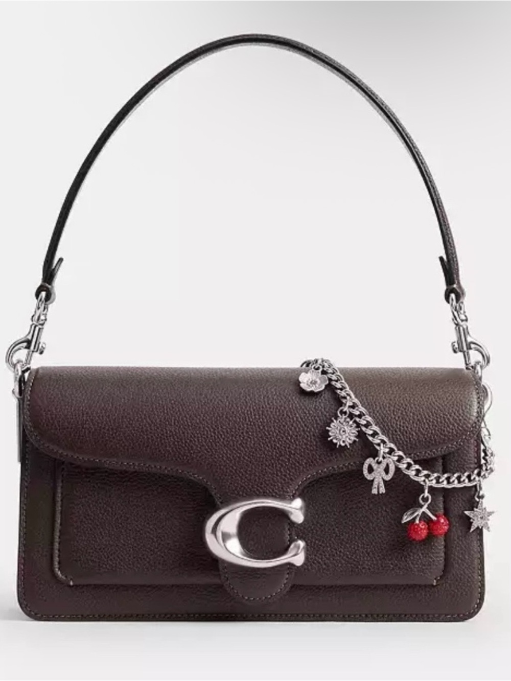 NWT Coach Crystal Motif Bag Charm Chain 🍒❤️🌟